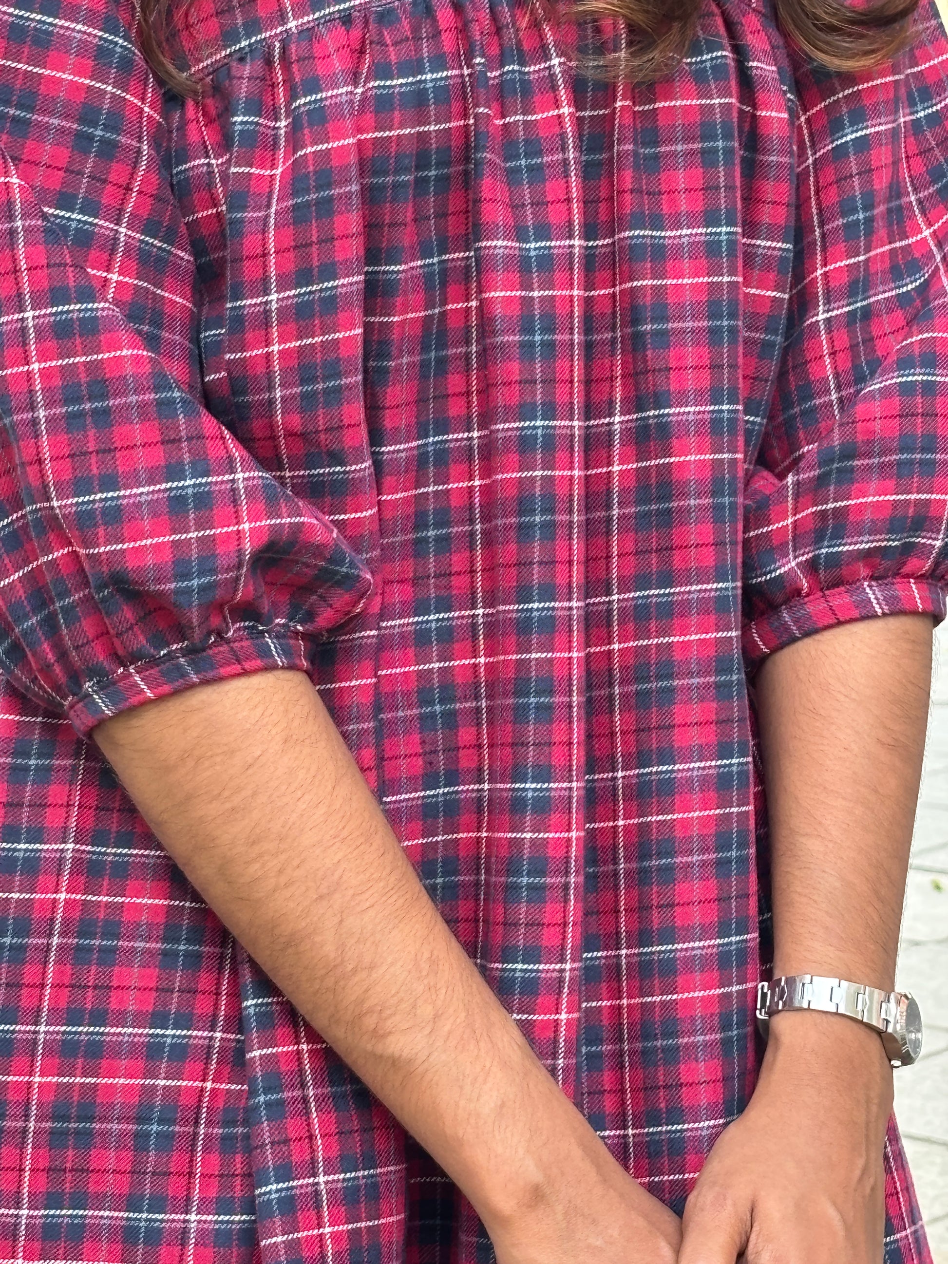 Sugar Plum Dress with  Bishop Sleeve