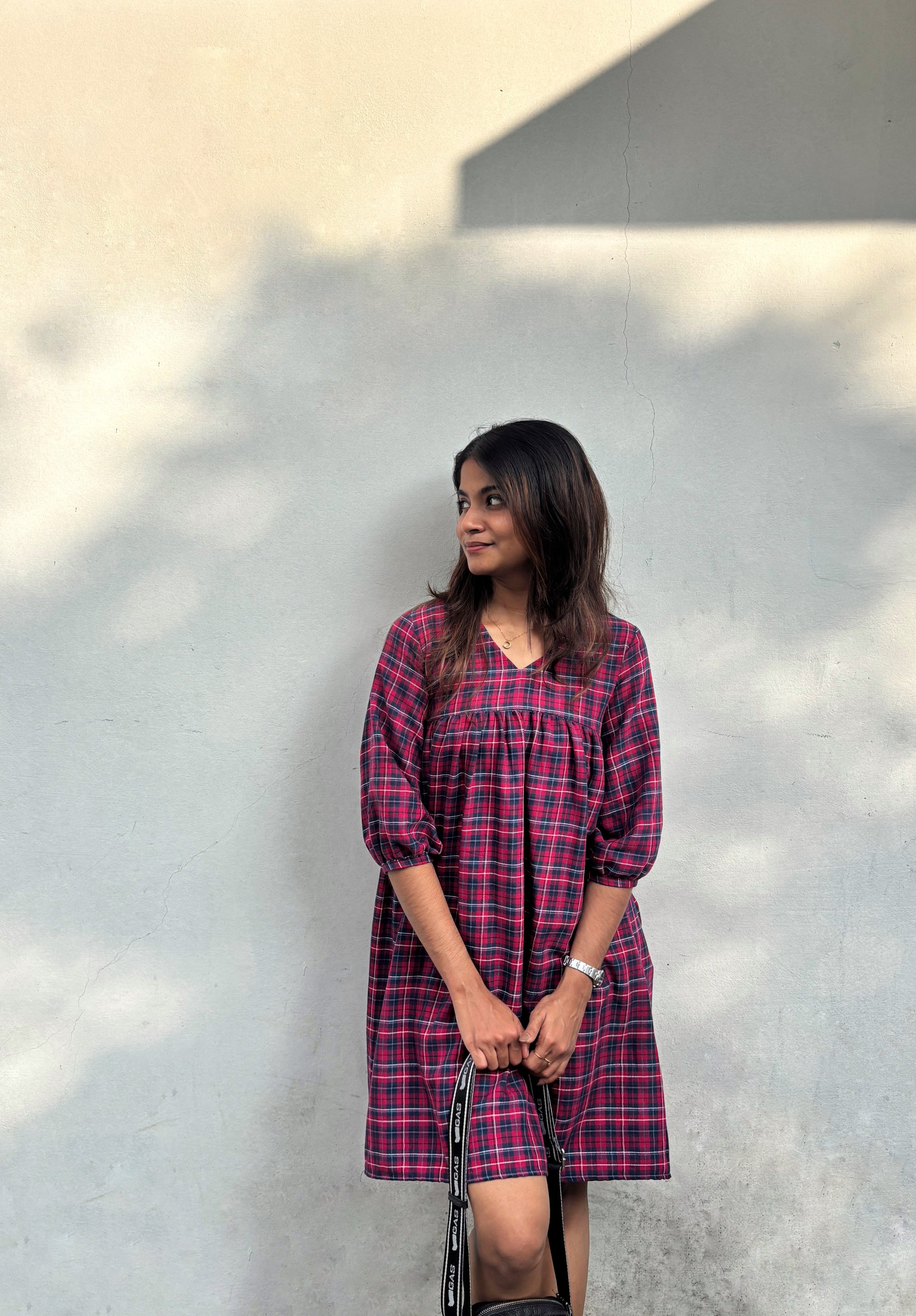 Sugar Plum Dress with  Bishop Sleeve