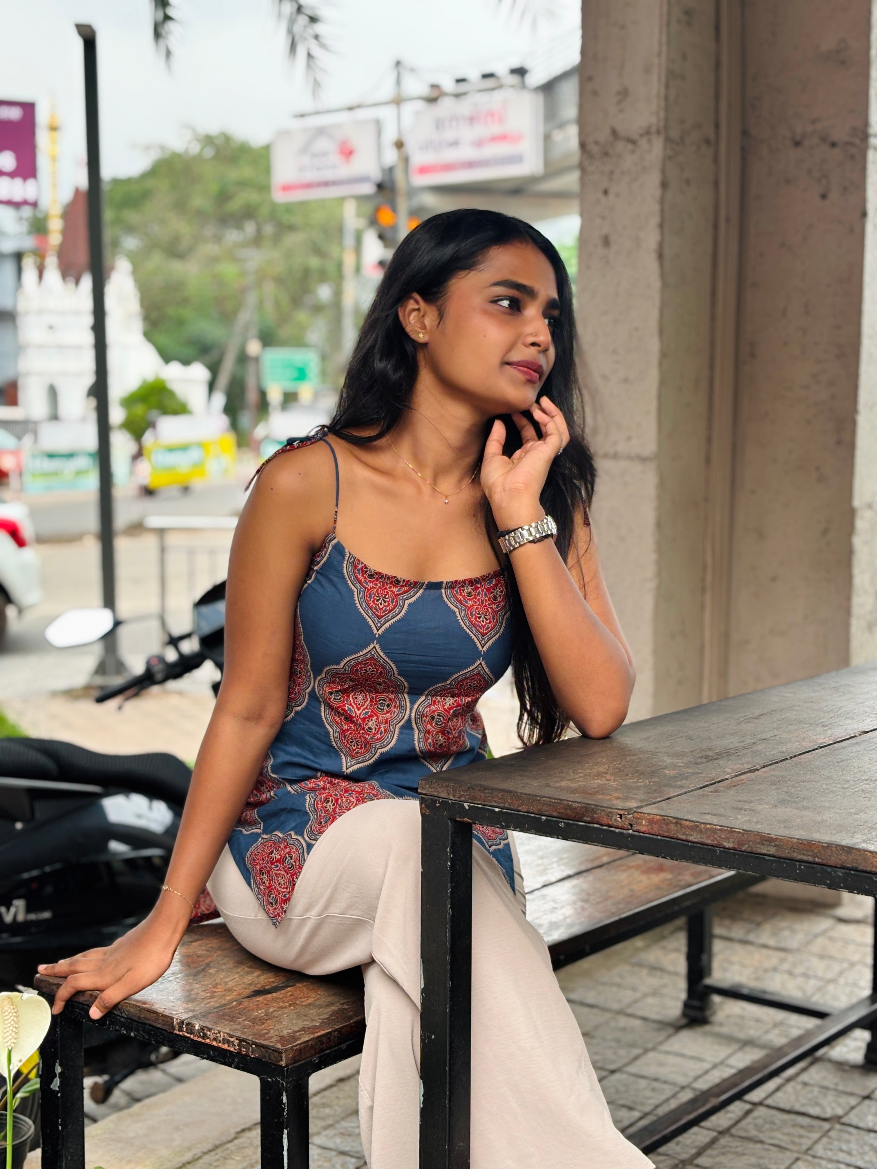 Ally - Spaghetti Strap Short Kurti