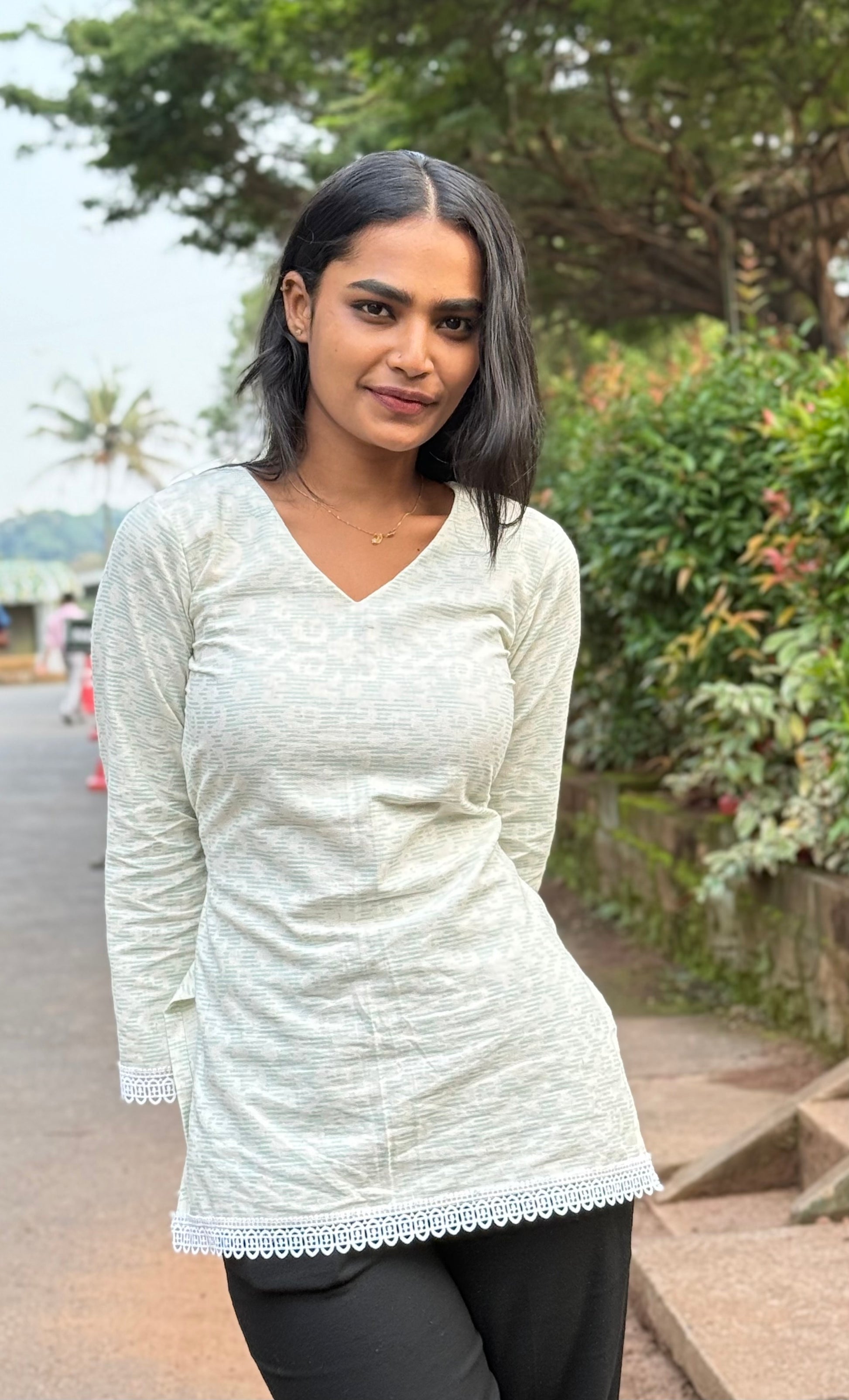 Tara - Bell Sleeve Short Kurti