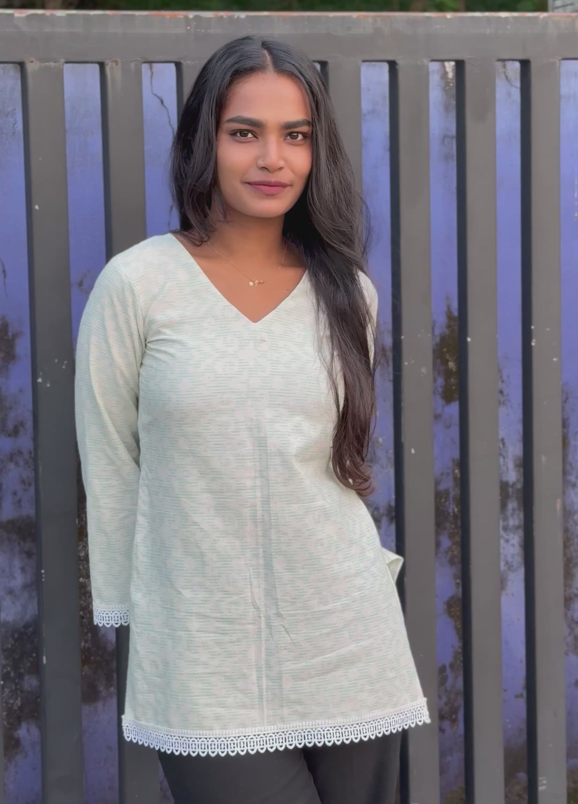 Tara - Bell Sleeve Short Kurti