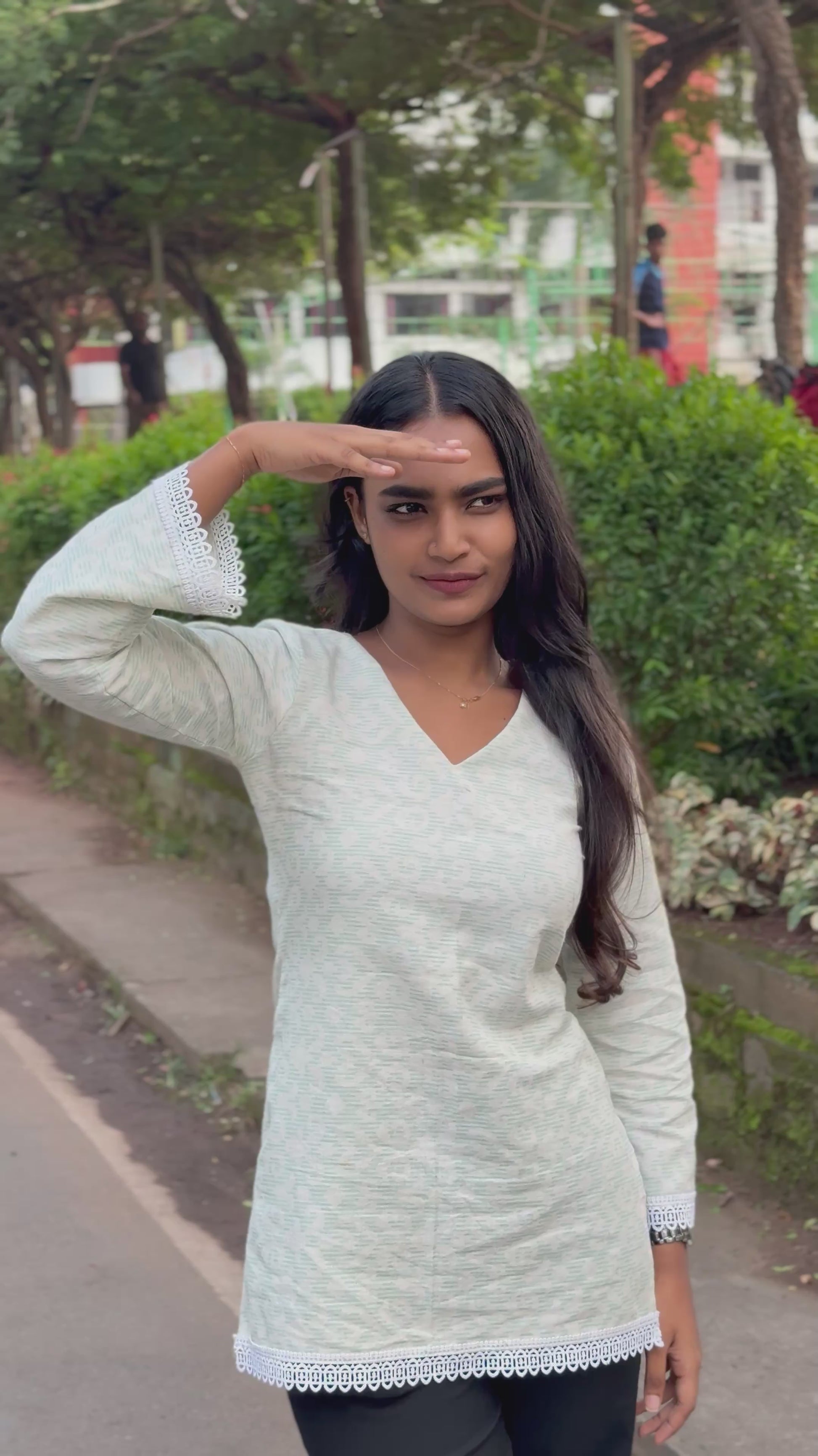 Tara - Bell Sleeve Short Kurti