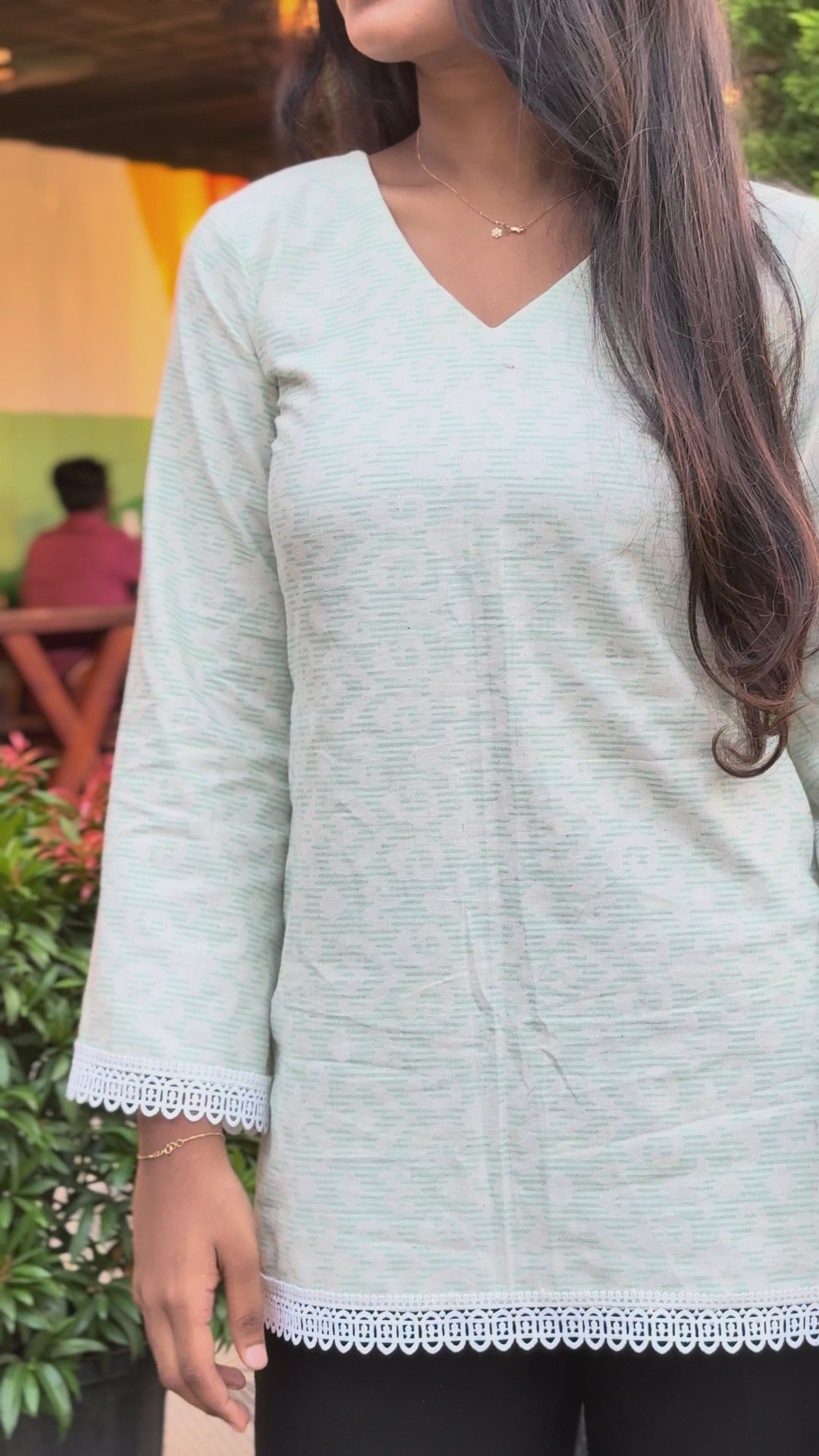 Tara - Bell Sleeve Short Kurti